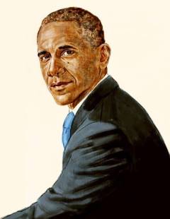 Retrato Barack Obama