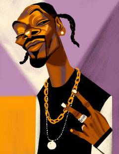 Retrato Snoop Dog