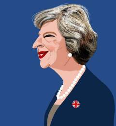 Retrato Theresa May