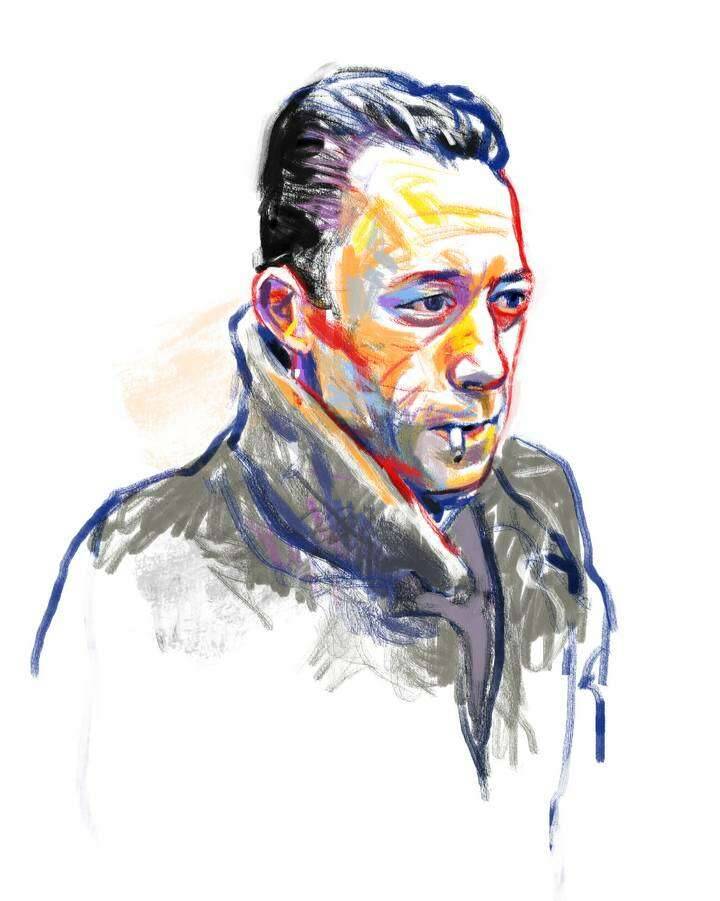 Retrato Albert Camus
