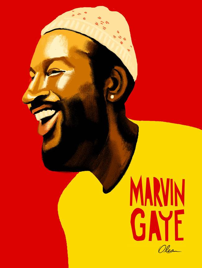 Retrato Marvin Gaye