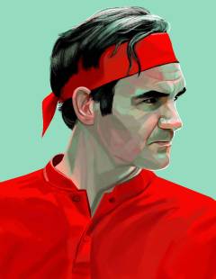 Retrato Roger Federer