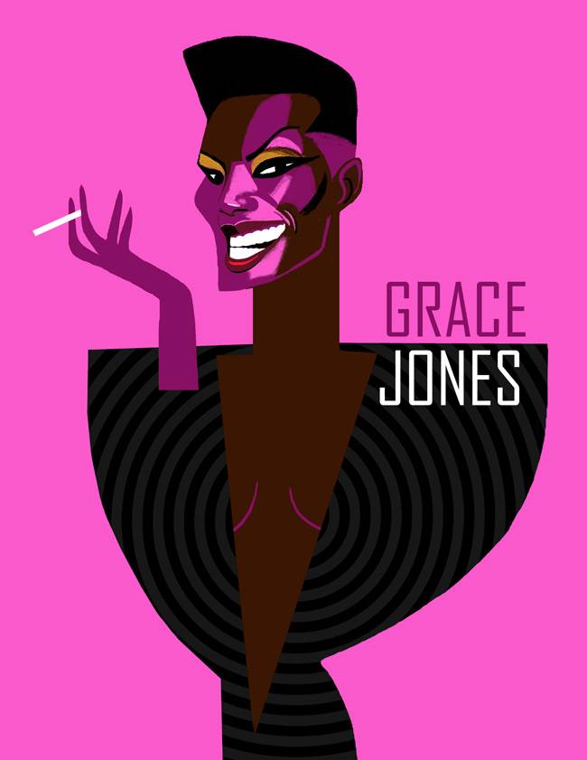 Retrato Grace Jones