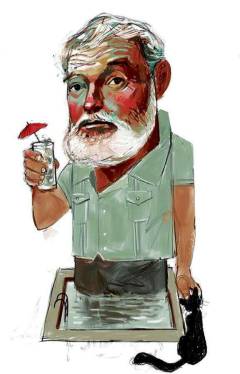 Retrato Ernest Hemingway