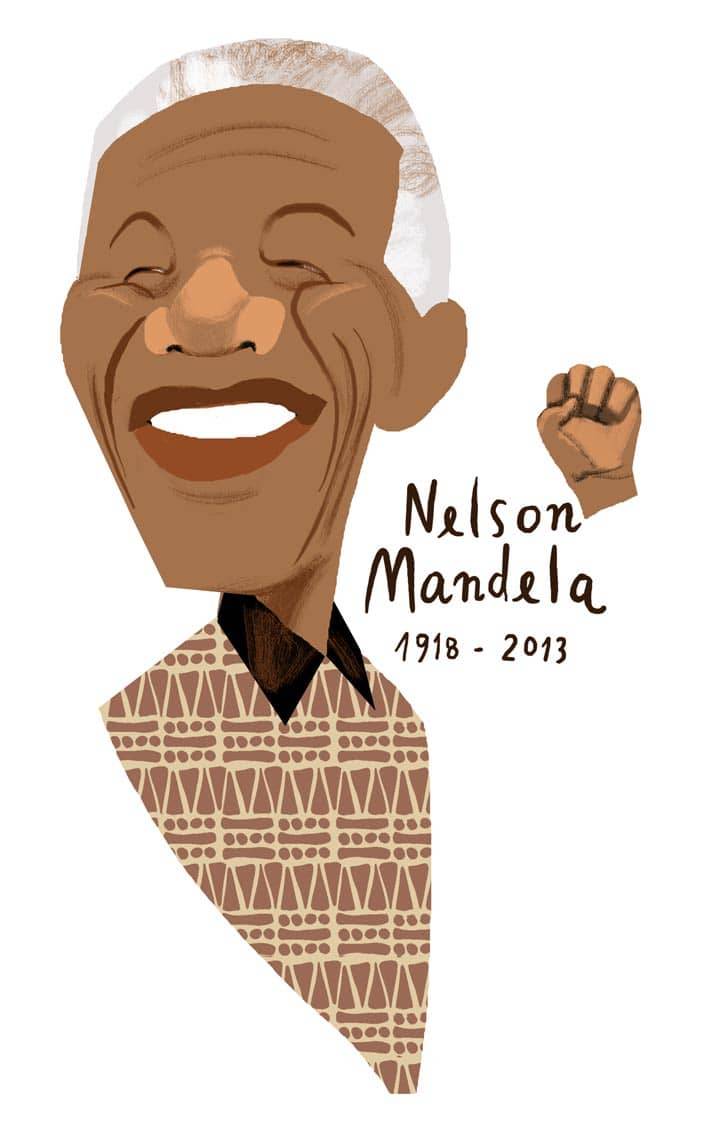 Retrato Nelson Mandela