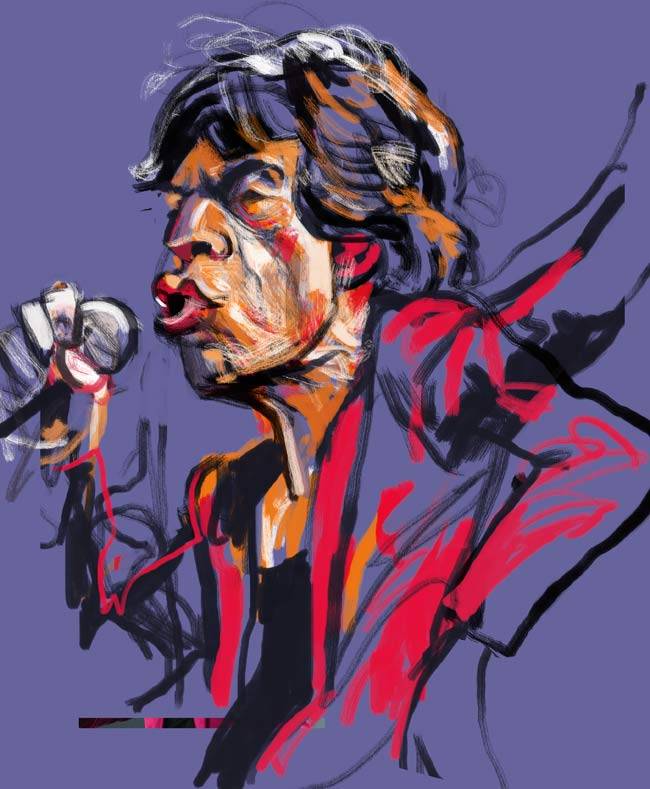 Retrato Mick Jagger