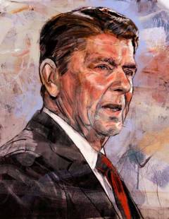 Retrato Ronald Reagan