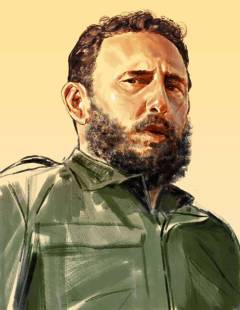 Retrato Fidel Castro