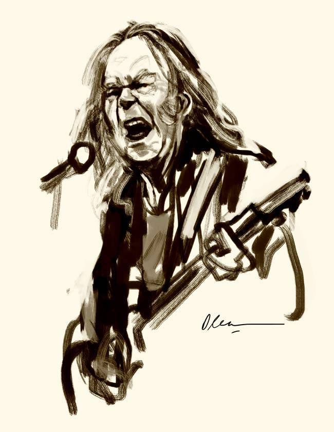 Retrato Neil Young