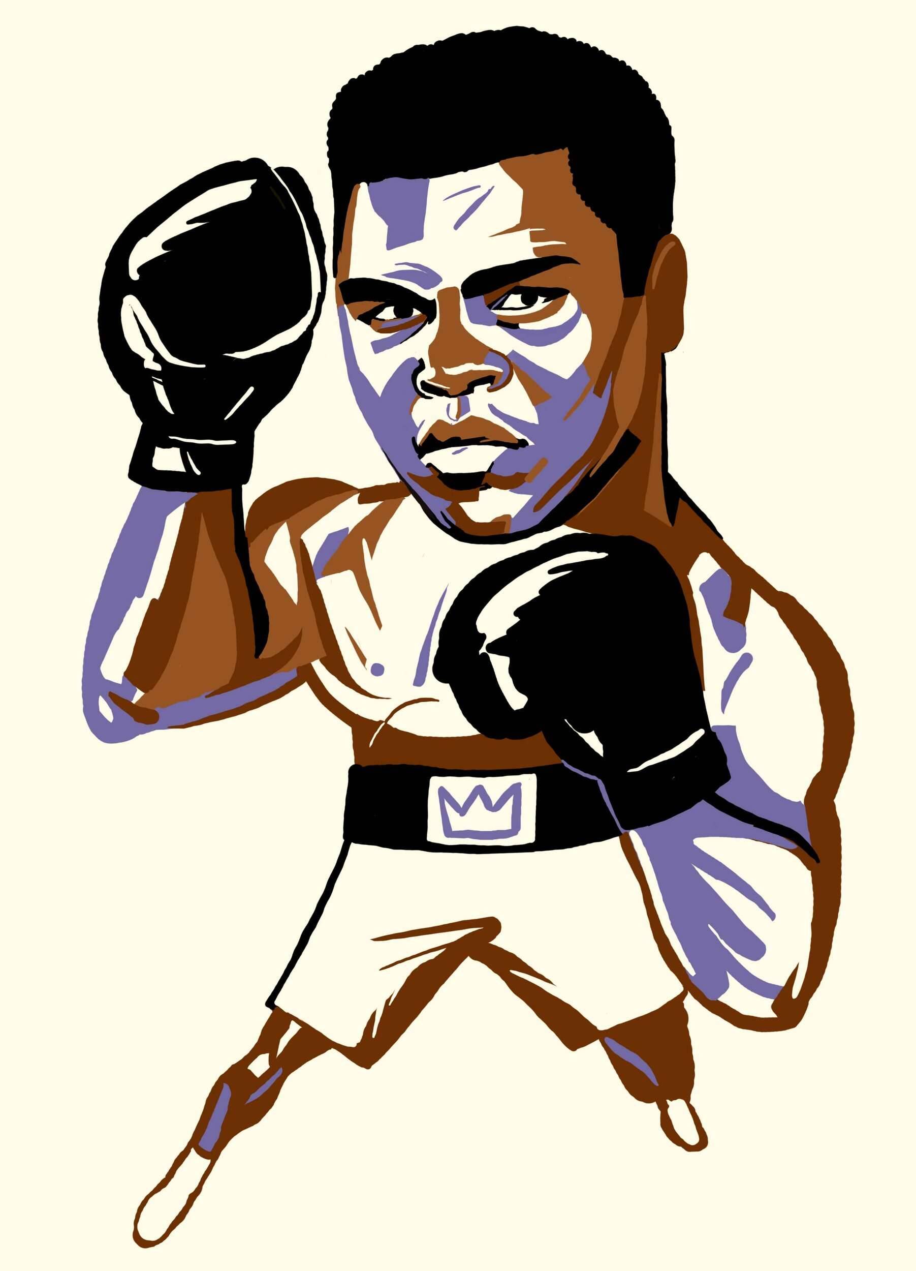 Retrato Muhammad Ali