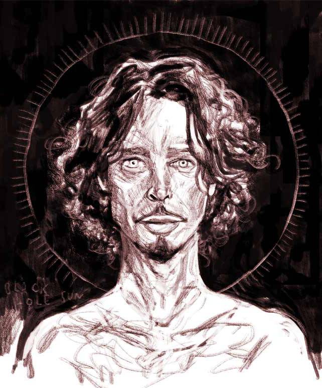 Retrato Chris Cornell